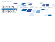 Tablet Screenshot of hinsonlaw.com